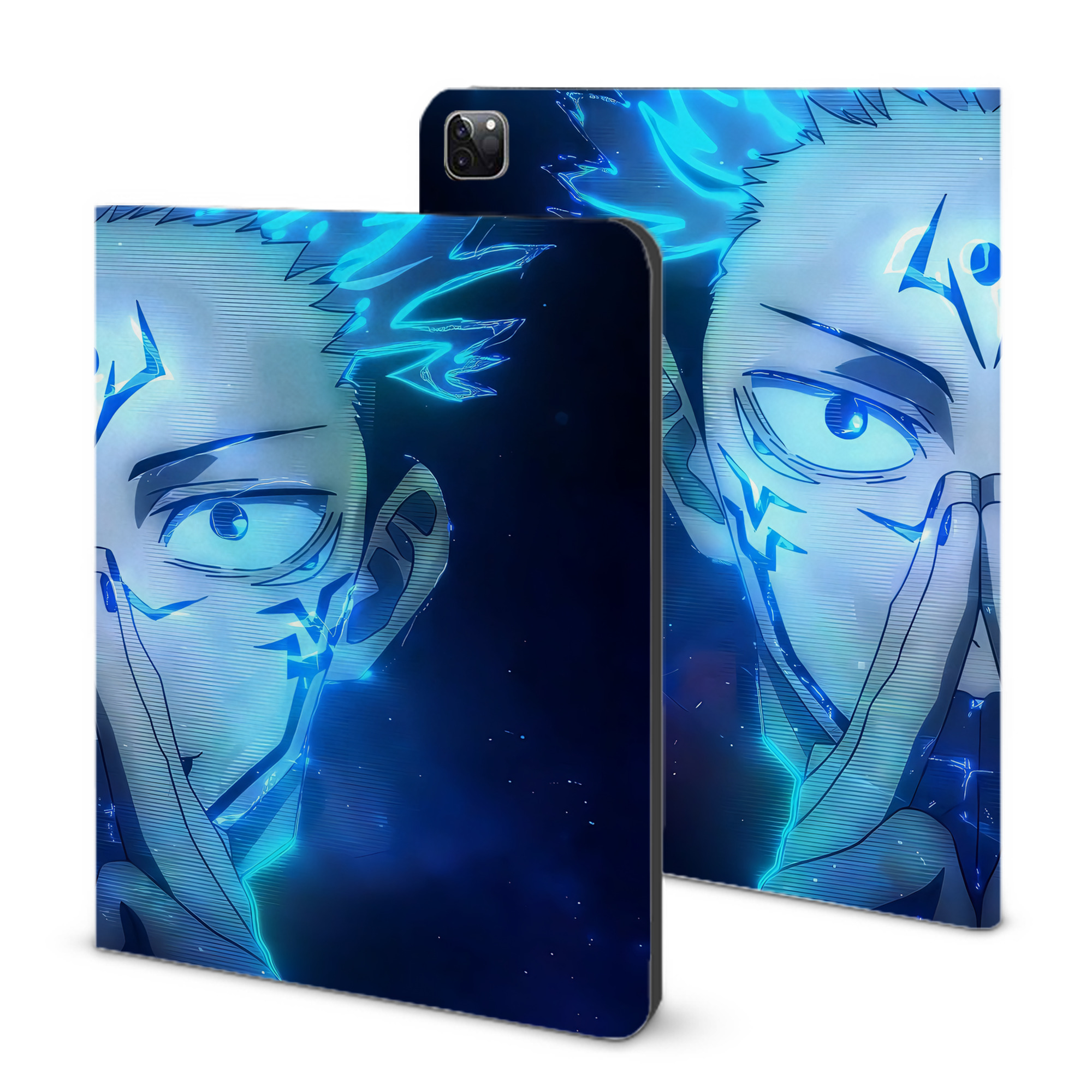 （画像用） 呪術廻戦 Jujutsu Kaisen IPad ケース ブック型 PUレザー TPU 耐衝撃 軽量 薄型 ペン収納なし 全面保護 IPad 各モデル対応